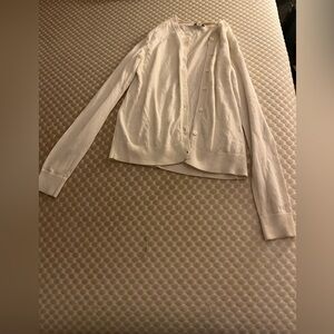 GAP White Button-Up Cardigan